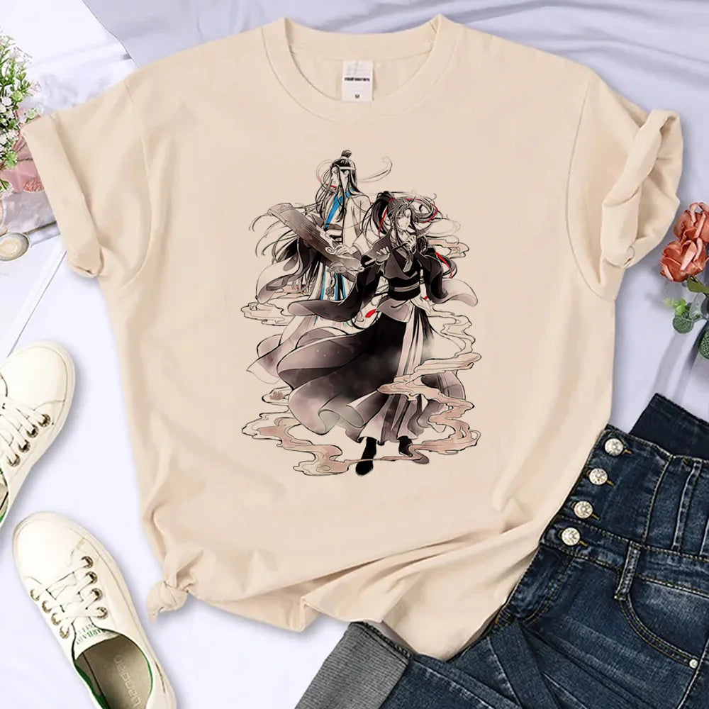 Mo Dao Zu Shi t shirt women harajuku comic top female anime designer Japanese clothes